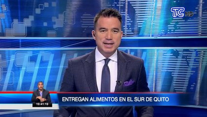 Entrega de alimentos a pacientes con coronavirus en Babahoyo