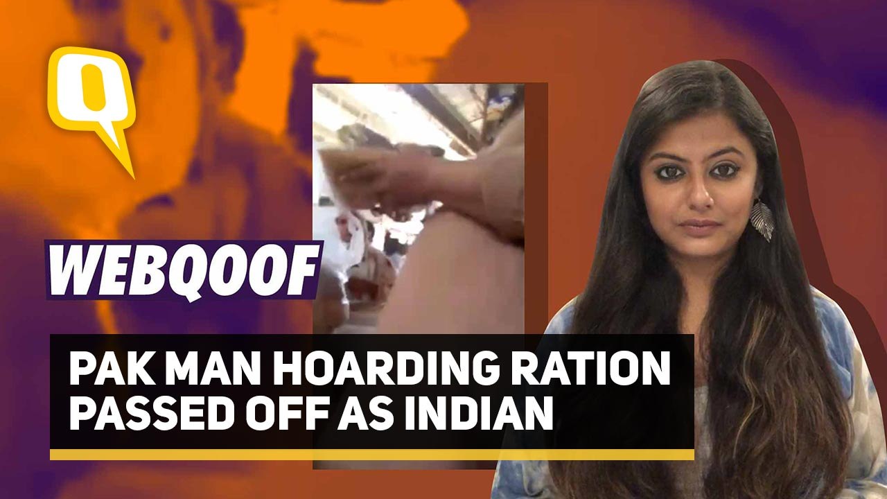 Man Selling Ration For 'Luxury Items' in Pakistan Passed Off as Indian