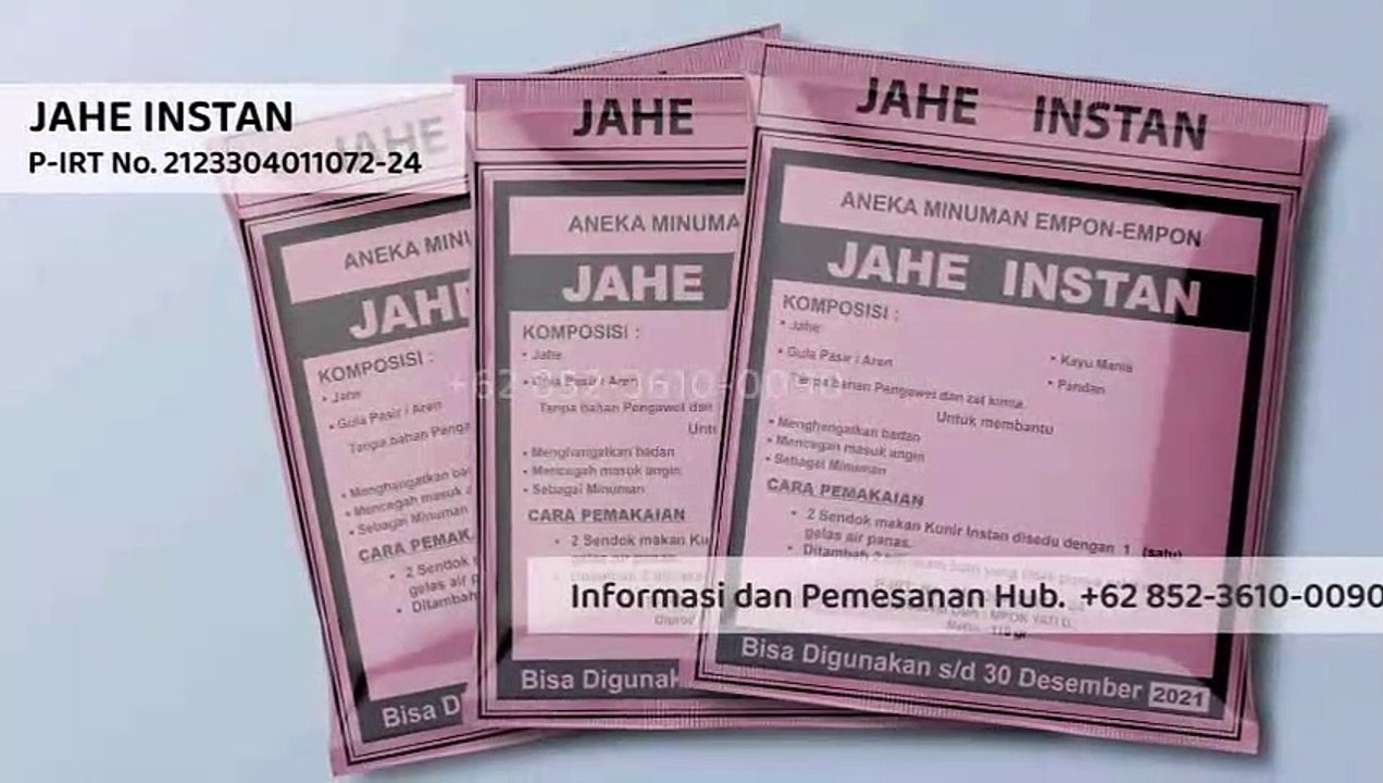 BEST SELLER!!! +62 852-3610-0090 | Jahe Instan Kediri