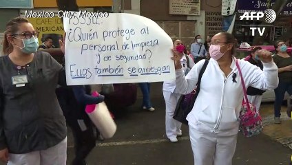 Coronavirus: Mexican frontliners demand better protection