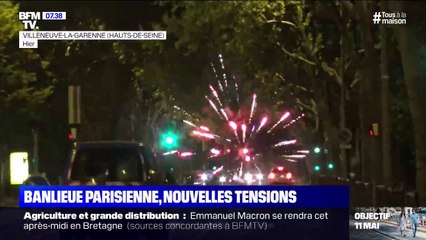 Les images d'une nouvelle nuit de tensions en banlieue parisienne après l’accident de Villeneuve-la-Garenne