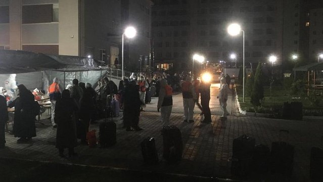 Yurt dışından getirilen Türk vatandaşları öğrenci yurtlarında karantinaya alınıyor