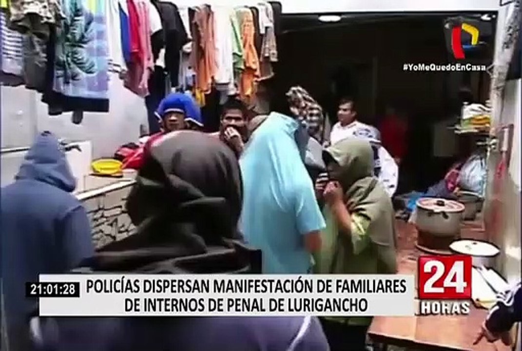 Familiares de internos del penal de Lurigancho exigen protección para los reclusos