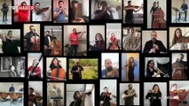 40 müzisyen evlerinden İstiklal Marşı'nı seslendirdi