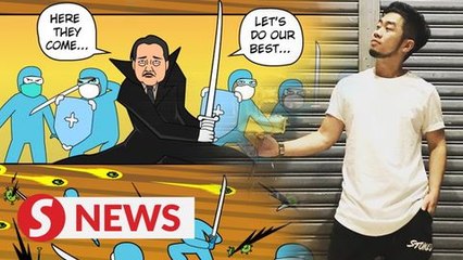 Web cartoonist turns Covid-19 battle into comic action