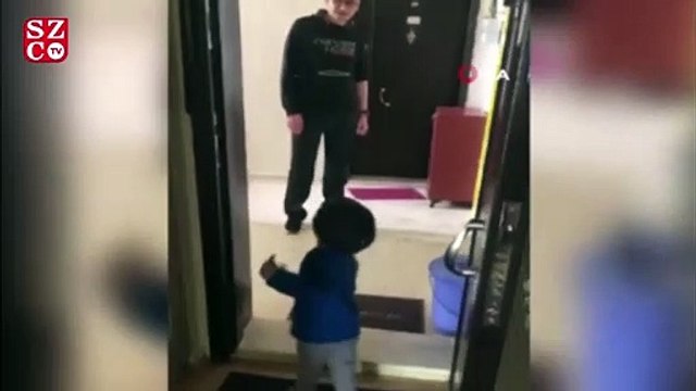 Doktorun çocuğuna sarılamadığı görüntüler yürek burktu