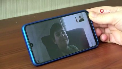 Sağlık çalışanları aileleriyle böyle görüşebildi