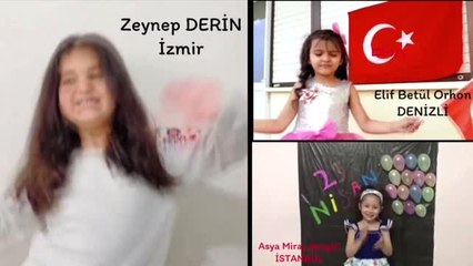 Tek yürek olup, 23 Nisan için söylediler