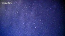 Lyrid meteor shower AND Starlink satellites light up UK night skies