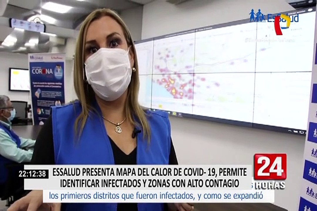 Covid-19 : EsSalud presenta ‘Mapa de Calor’ que permite identificar zonas con alto contagio