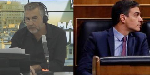 Alsina ‘vapulea’ a Pedro Sánchez y lo ayuda a detener el inmenso bulo de Podemos que genera “desafección a las instituciones”