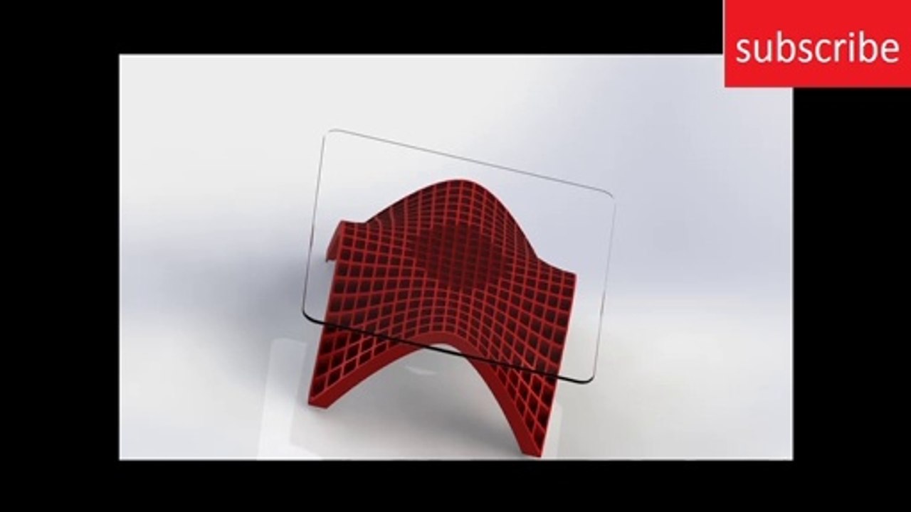 complex surface  table design in solidworks