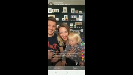 Vida cantó en vivo y bailó con su papá: Luisana Lopilato y Michael Bublé presentaron a su hija