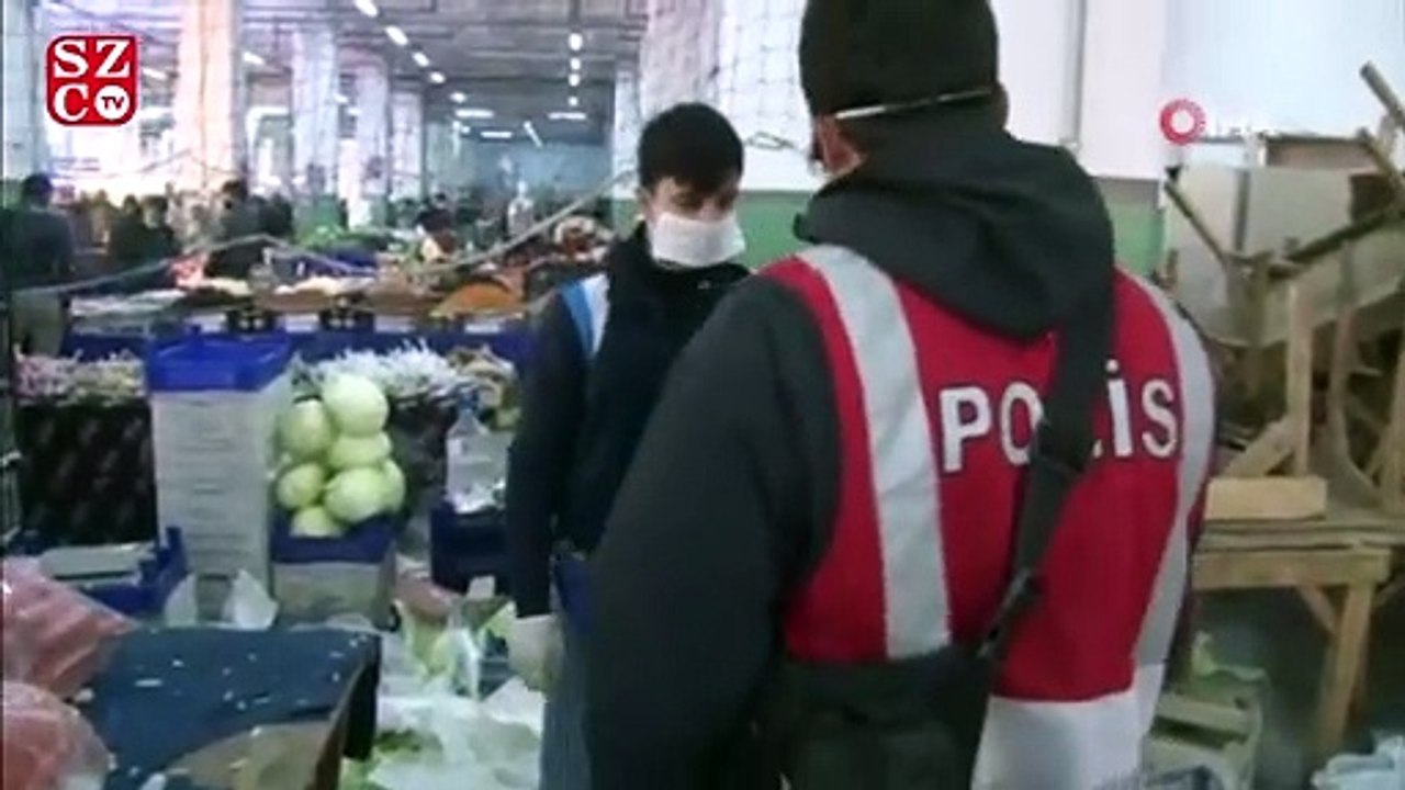 Polisin pazar denetiminde ilginç anlar