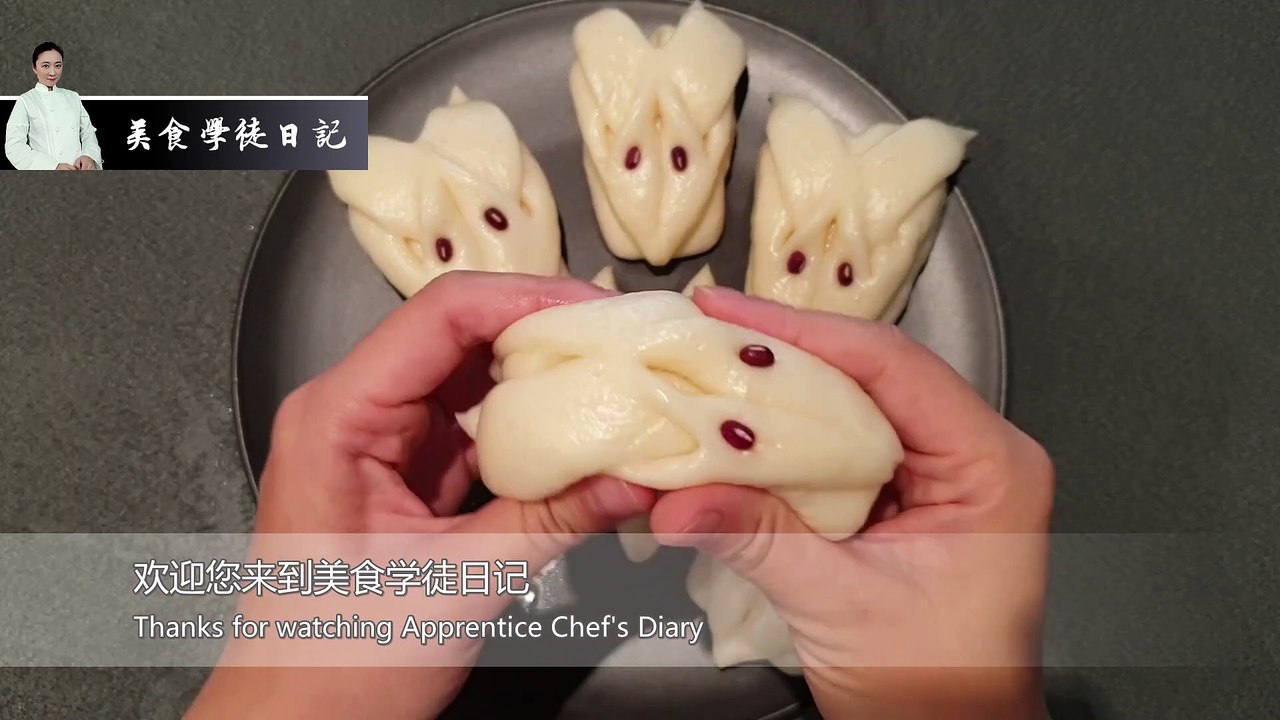 【美食学徒日记 高清1080P】小老鼠馒头 Little mouse buns
