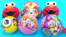 Super Surprise Eggs Elmo Paw Patrol Pikmi Surprizamals Despicable Me Mineez Surprise Toys Unboxing