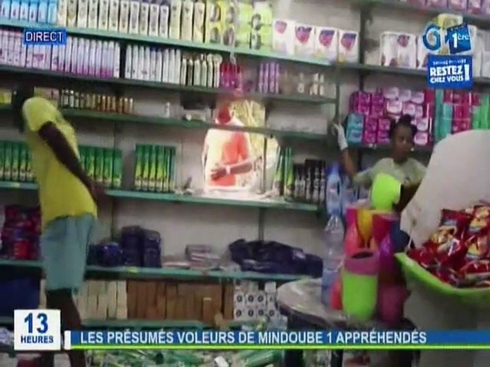 RTG / Vandalisme - Les présumés voleurs de la supérette de Mindoube 1 appréhendés