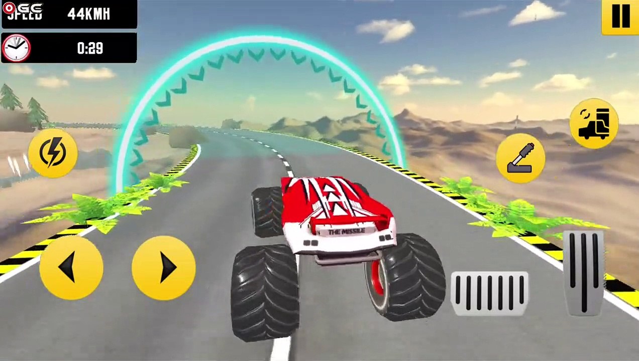 Mega Ramp Monster Truck Stunts - 4x4 Big Truck Race Games - Android GamePlay