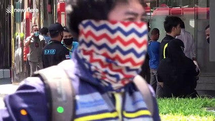 Hundreds evacuated after fire breaks out at RS Tower In Bangkok