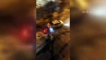Trafikte tartıştığı kuryeyi darp edip, aracıyla motosikletini sürükleyen şahıs serbest bırakıldı