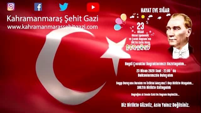 Şehit ve gazi çocukları, hazırladıkları kliple vatandaşları balkonlara davet etti