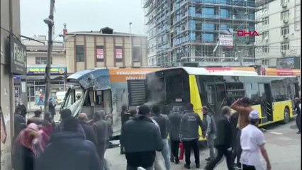 SULTANGAZİ'DEKİ TRAMVAY KAZASI SONRASI ÇEKİLEN GÖRÜNTÜLER