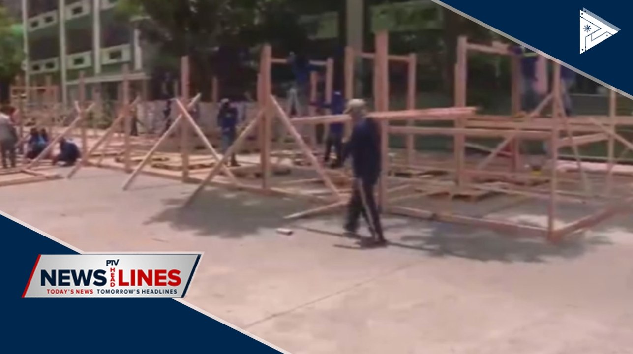 Marikina LGU putting up isolation tents for CoVID-19 patients