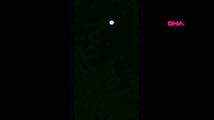 Manisalılar gökyüzünde merak uyandıran görüntüyü anlattı