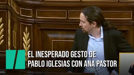 El inesperado gesto de Pablo Iglesias con Ana Pastor