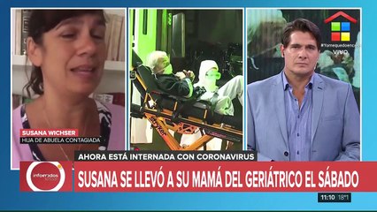 Su madre se contagió de coronavirus en el geriátrico