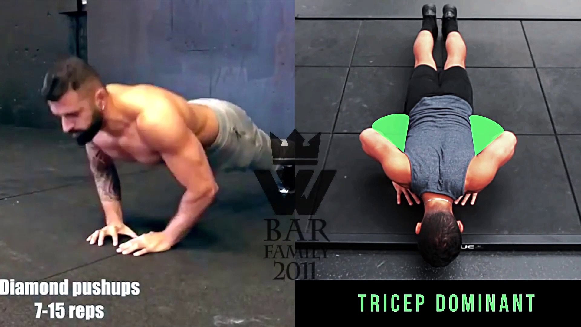 Tricep dominant online push up