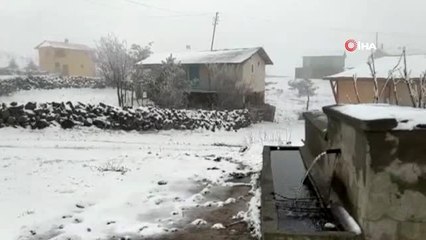 Tokat'ın Başçiftlik ilçesi beyaza büründü