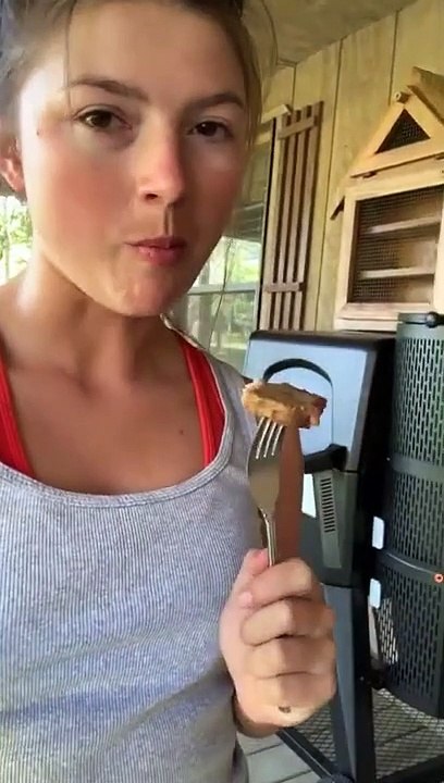 LIVE- Fried PORK from a Hog we Caught in the Trap! So Good!