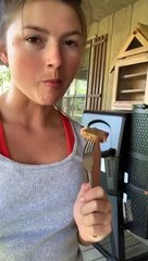 LIVE- Fried PORK from a Hog we Caught in the Trap! So Good!