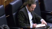 Iglesias viste ropa de Amancio Ortega en el congreso