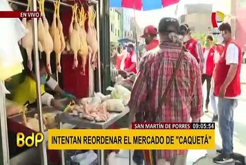 SMP: cientos de personas se concentran en el mercado Caquetá en medio del desorden
