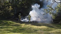 Un feu de déchets verts à Yves-Gomezée (22.04.20)