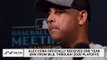 Alex Cora Given One Year Ban From MLB For Astros Sign-Stealing Scandal