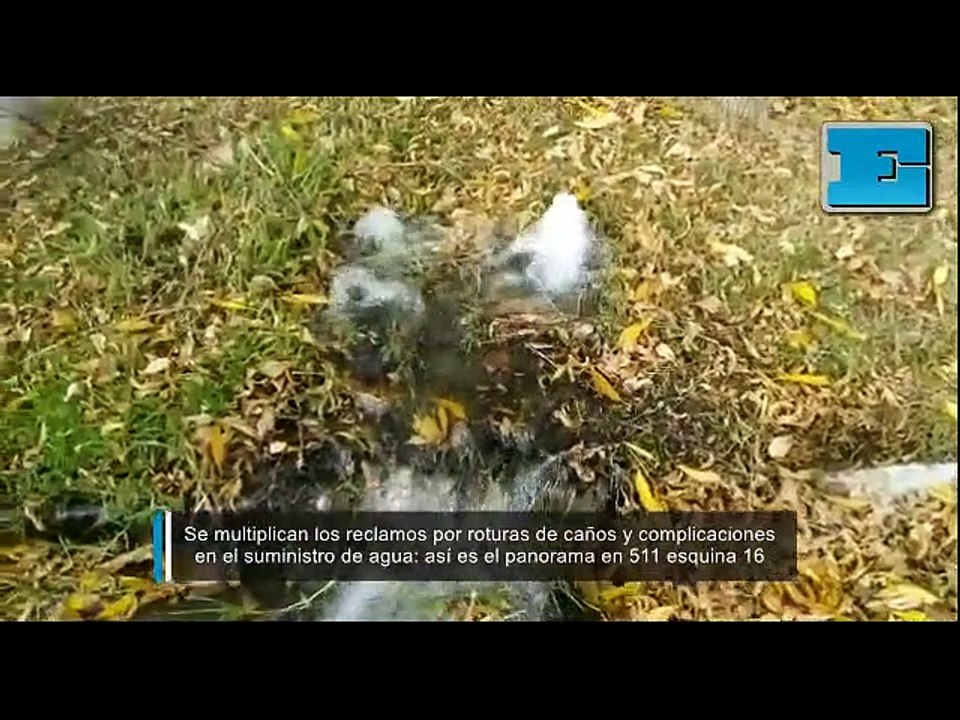 Se multiplican los reclamos por roturas de caño...