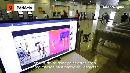 Download Video: Se instalan cámaras térmicas para medir temperatura a pasajeros en el Metro de Panamá