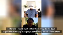 Rory McIlroy opposed to playing Ryder Cup without spectators