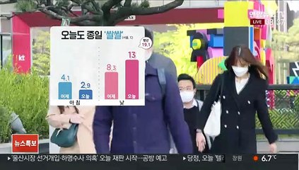 [날씨] 막바지 꽃샘추위, 종일 쌀쌀…메말라가는 대기