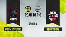 CSGO -  RED Canids vs. BOOM Esports [Nuke] Map 1 - ESL One Road to Rio - Group A - SA