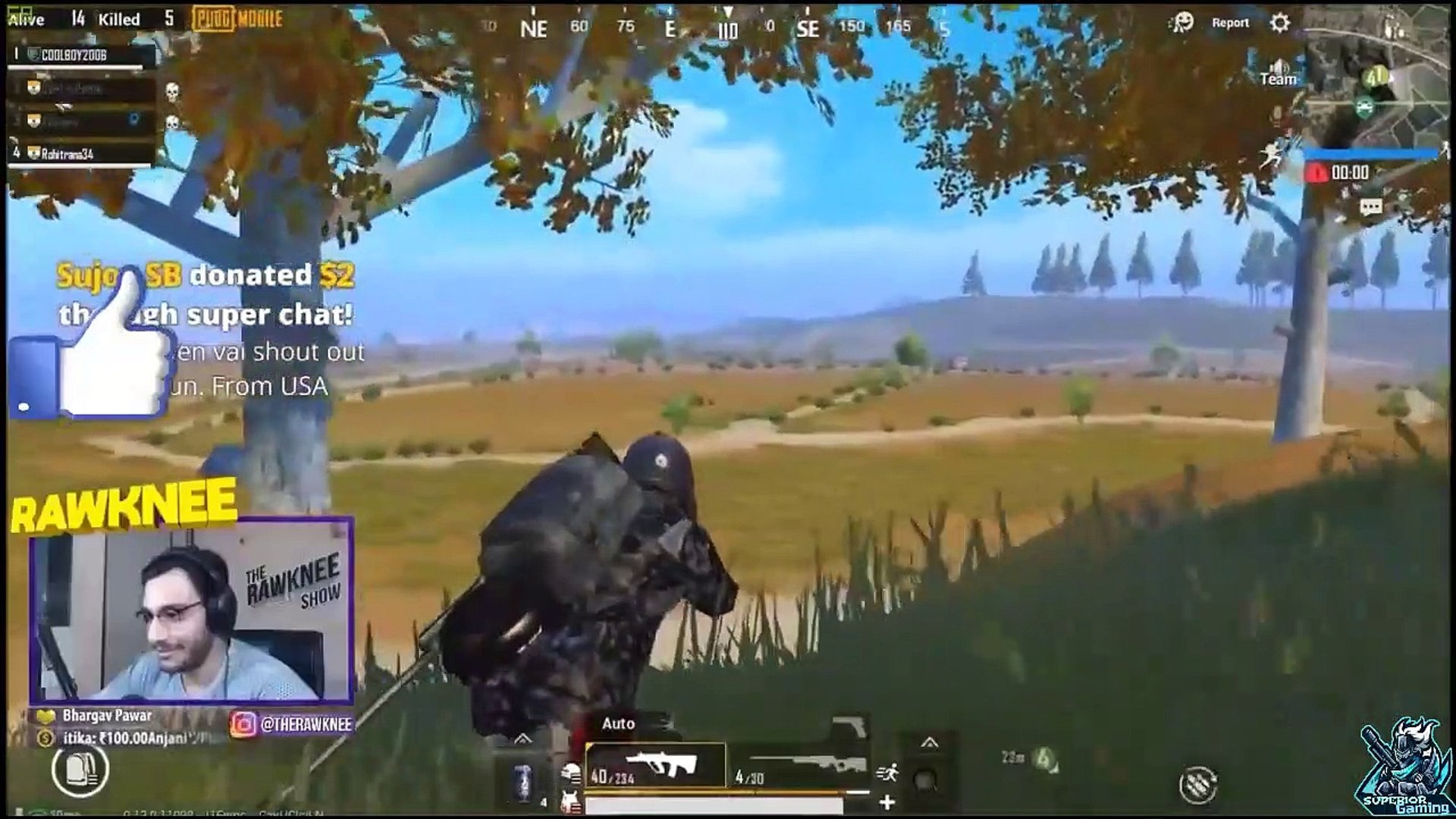 Rawknee trolls random in PUBG Mobile | PUBG Mobile Funny Highlights|