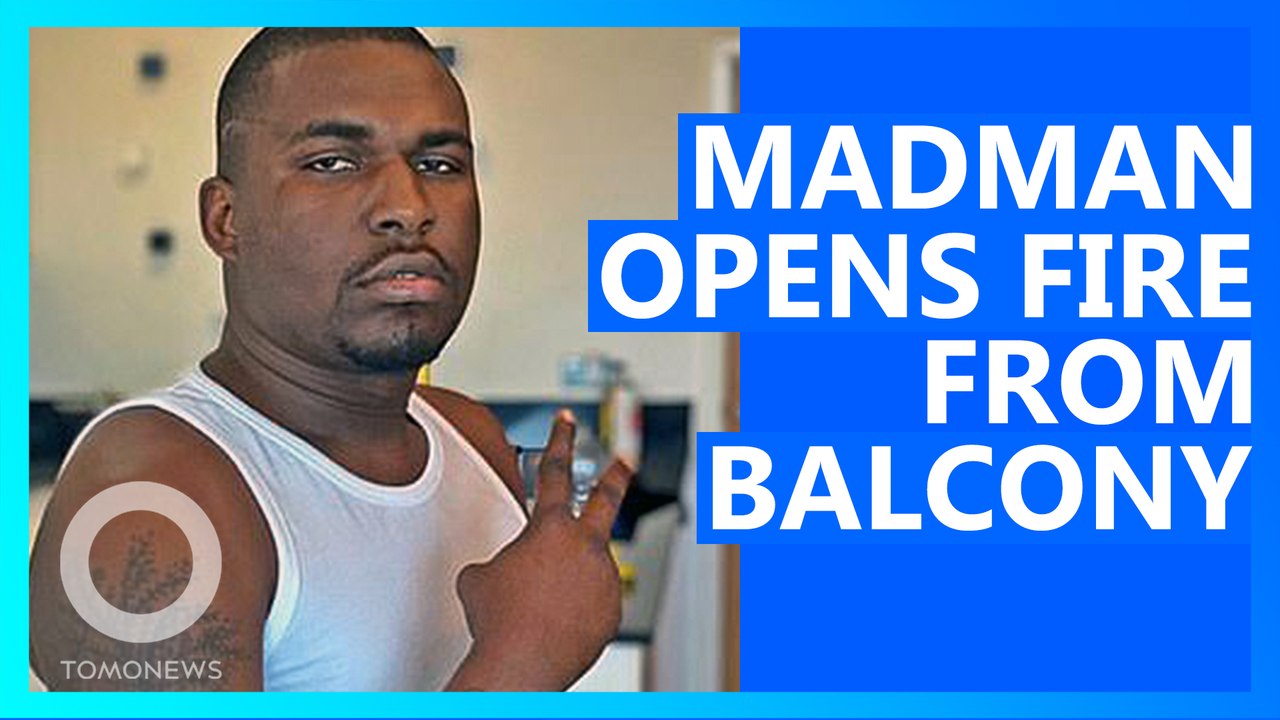 Nigerian Man Fires Machine Gun at People From Balcony