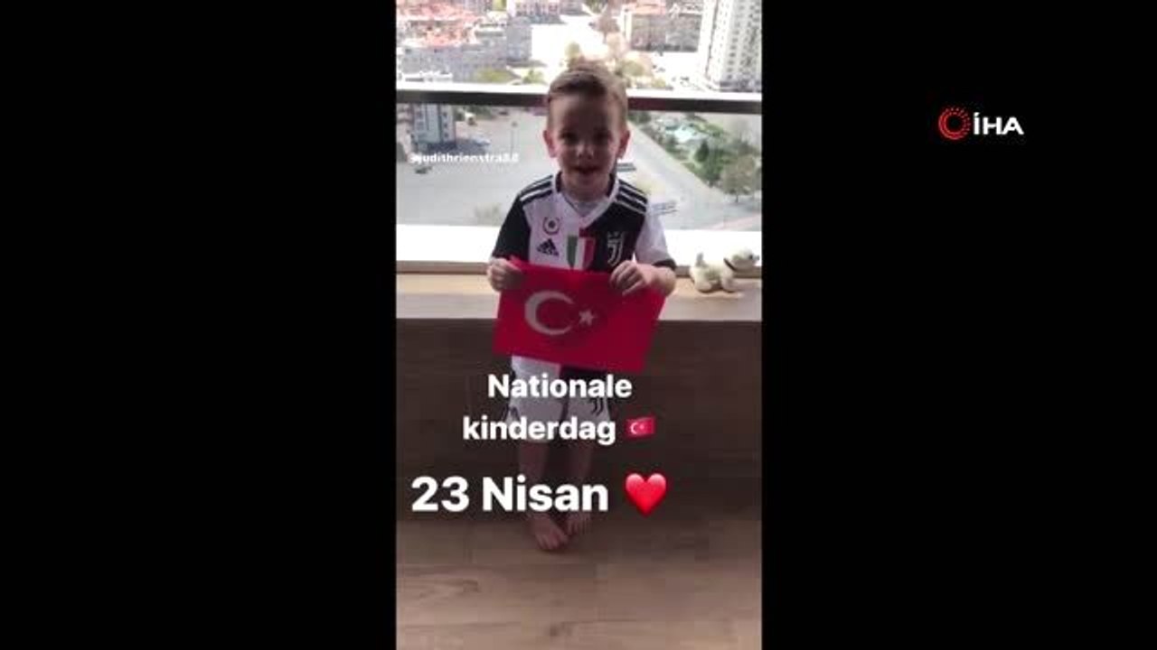Campanharo ve Ben Rienstra'nın çocukları da 23 Nisan coşkusuna ortak oldu
