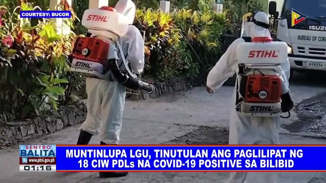 Muntinlupa, tinutulan ang paglipat ng 18 CIW PDLs na CoVID-19 positive sa Bilibid