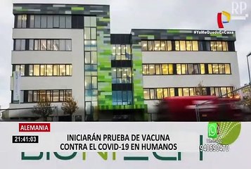 Download Video: Alemania inició ensayos de vacuna contra el coronavirus en humanos