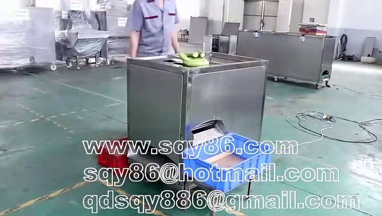 304 Stainless Steel One Position Raw Green Plantain Banana Skin Peeling Machine