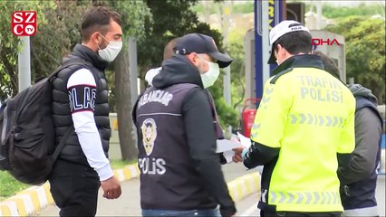 Otogarda sahte seyahat izin belgesi operasyonu